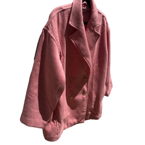 Free People Hannah Slouchy Oversized Pink Blazer Coat Size Small - Picture 11 of 16